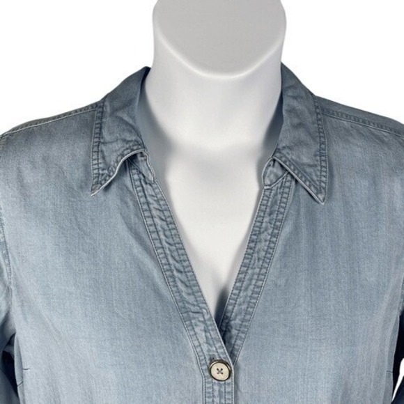 Soft Surroundings Alee Tencel Chambray Tunic PXL - Picture 6 of 12